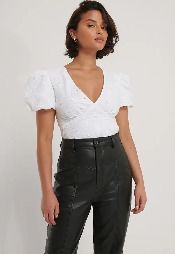 NA-KD Boho Blus - White