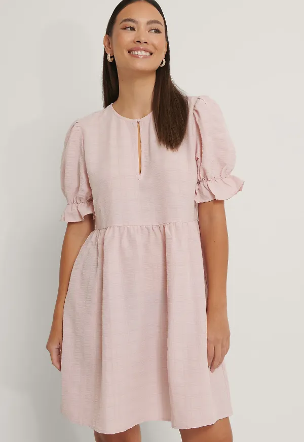 NA-KD Boho Klänning - Pink