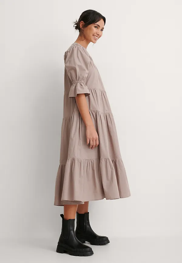 NA-KD Boho Klänning - Purple