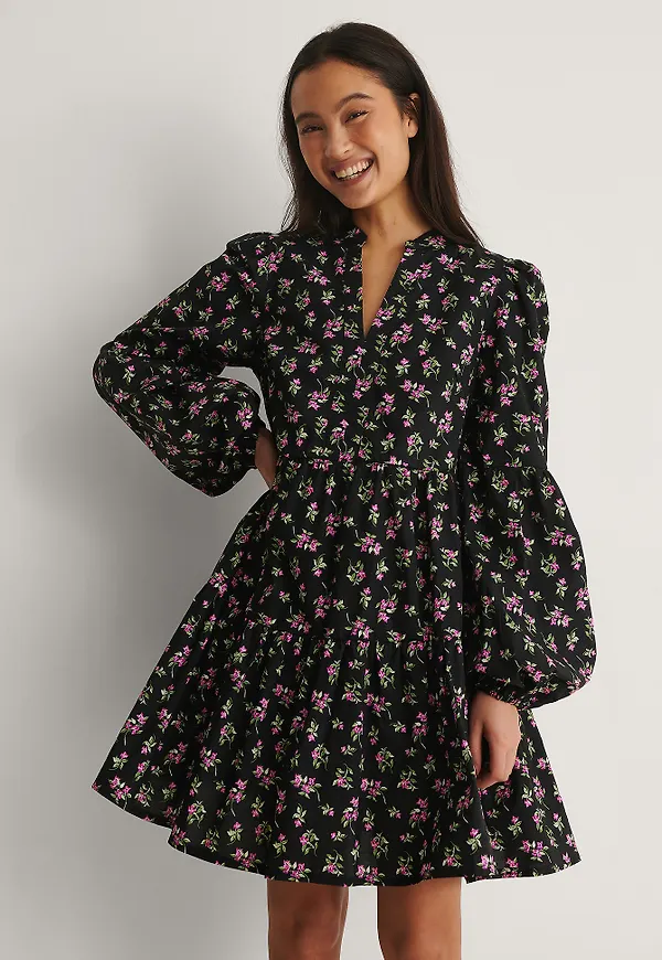 NA-KD Boho Miniklänning - Flower