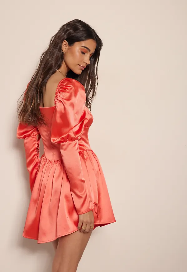 NA-KD Boho Miniklänning - Orange