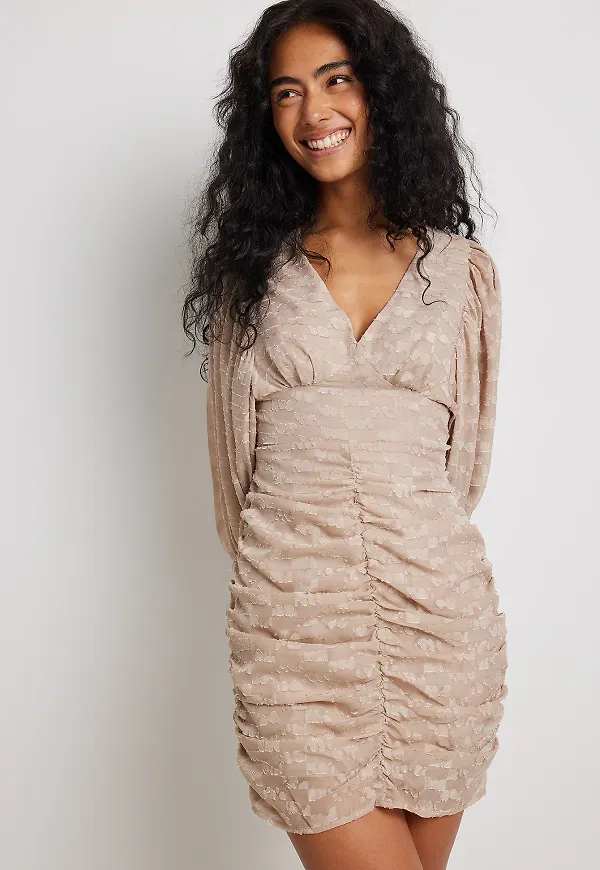 NA-KD Boho Skir miniklänning - Beige