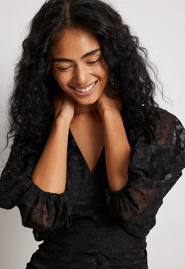 NA-KD Boho Skir miniklänning - Black