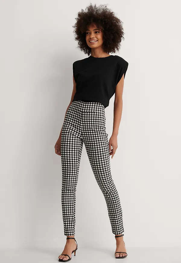 NA-KD Byxor - Checkered
