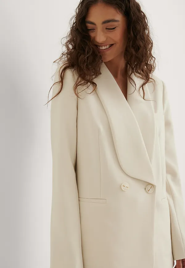 NA-KD Classic Blazer - Offwhite