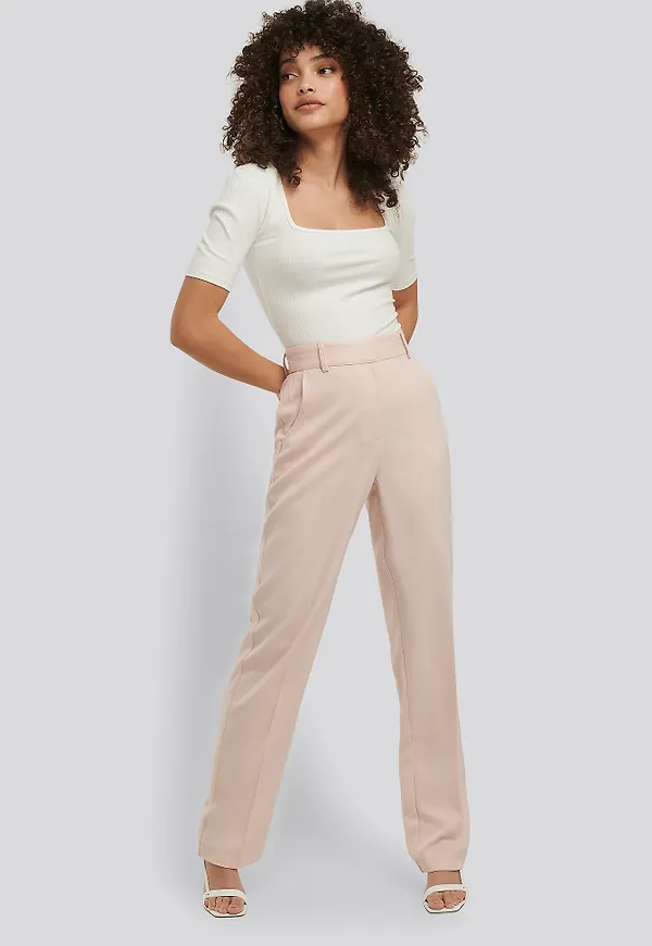 NA-KD Classic Kostymbyxor - Pink