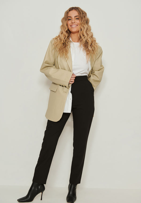 NA-KD Classic Kostymbyxor I Slim Fit - Black