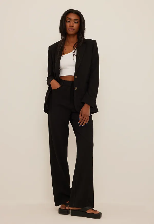 NA-KD Classic Recycled Blazer - Black