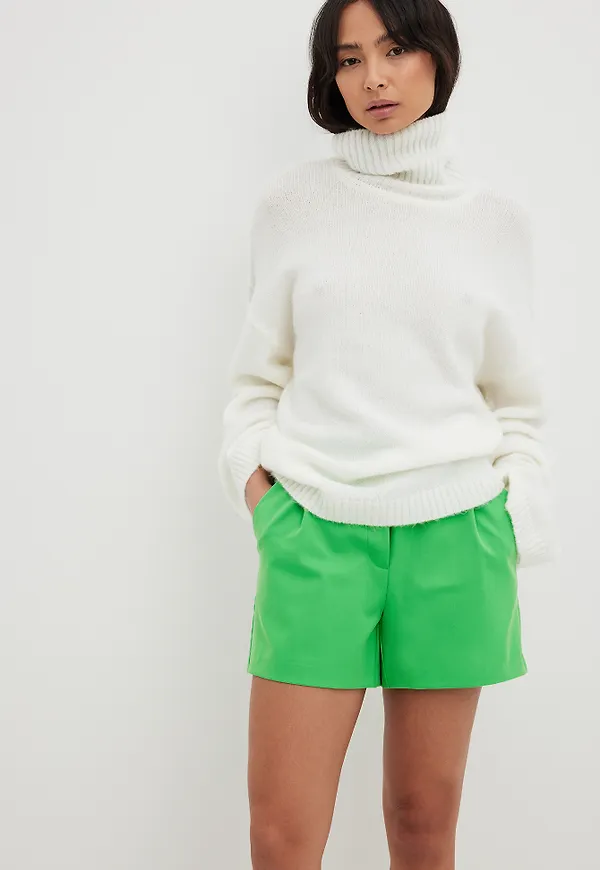 NA-KD Classic Skräddarsydda shorts - Green
