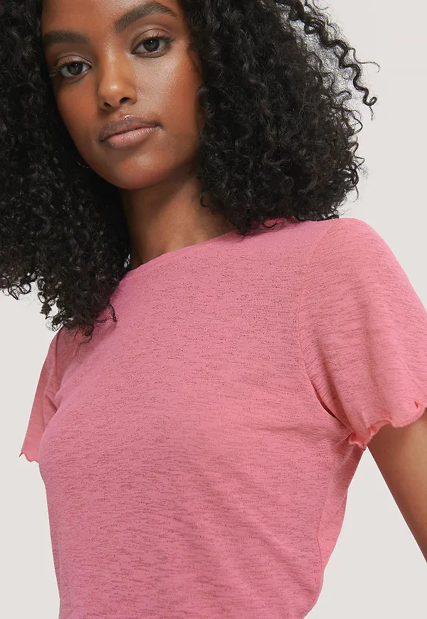 NA-KD Crop-Topp - Pink