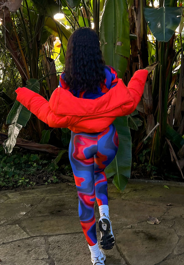 NA-KD Flow Tights med hög midja - Multicolor