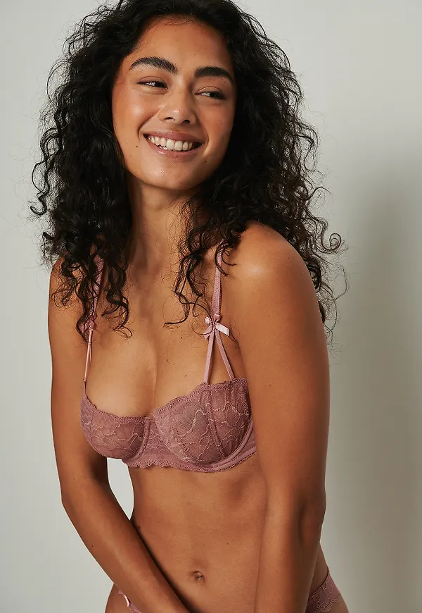 NA-KD Lingerie Spets-bh - Pink