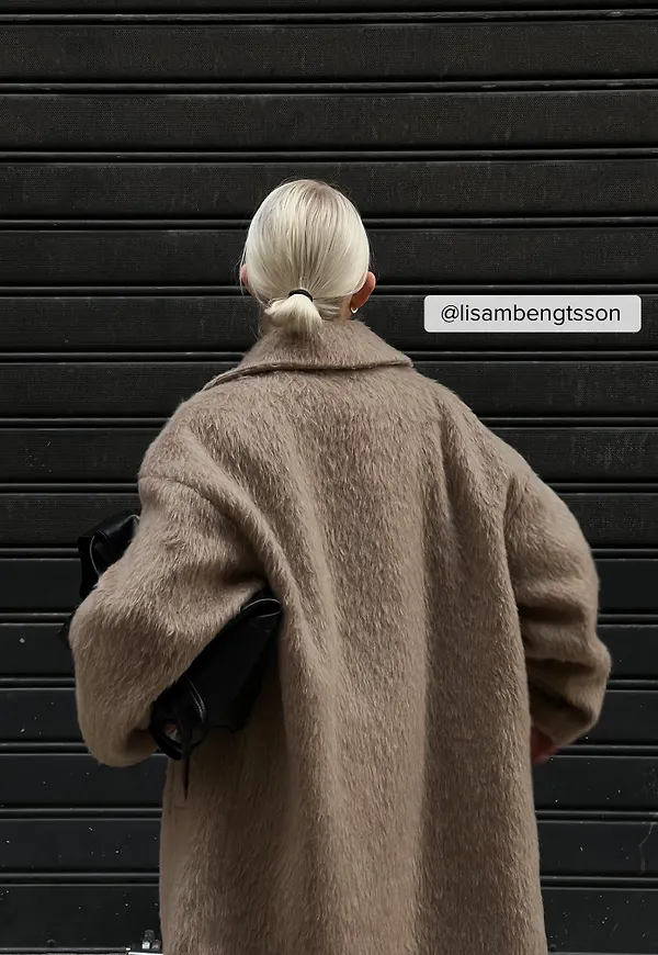NA-KD Lång overshirt jacka - Beige