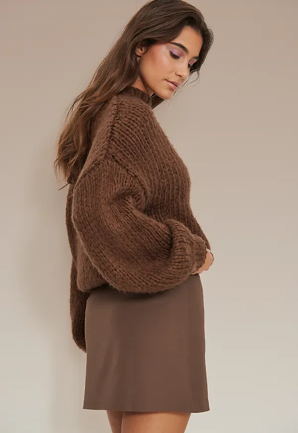 NA-KD Minikjol - Brown