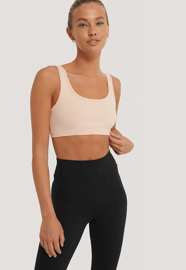 NA-KD Mjuk Croppad Topp - Pink