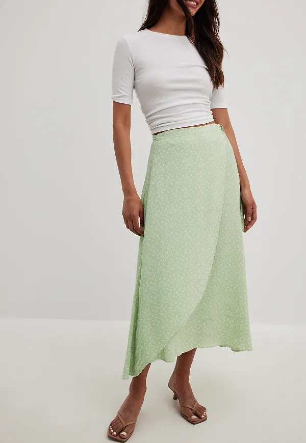 NA-KD OMLOTTKJOL - Green,Flower