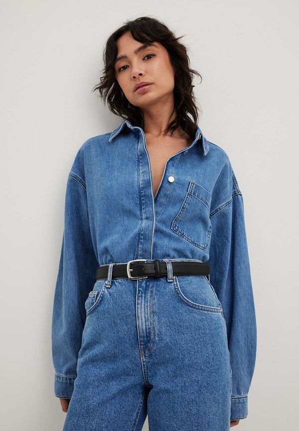NA-KD Oversized denimskjorta - Blue