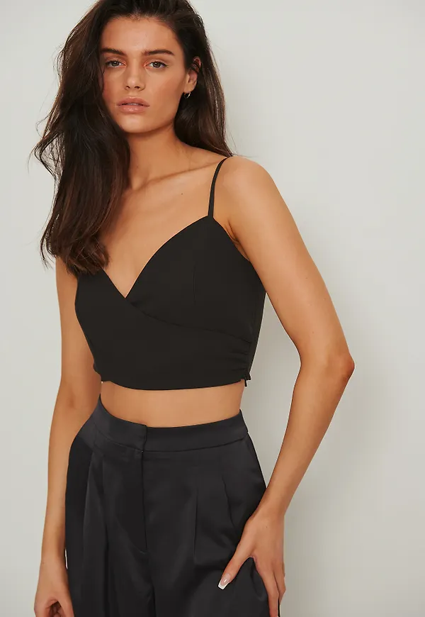 NA-KD Party Satintopp - Black
