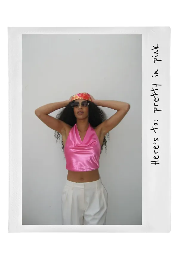 NA-KD Party Satintopp - Pink