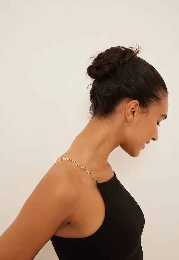 NA-KD Plisserat linne - Black