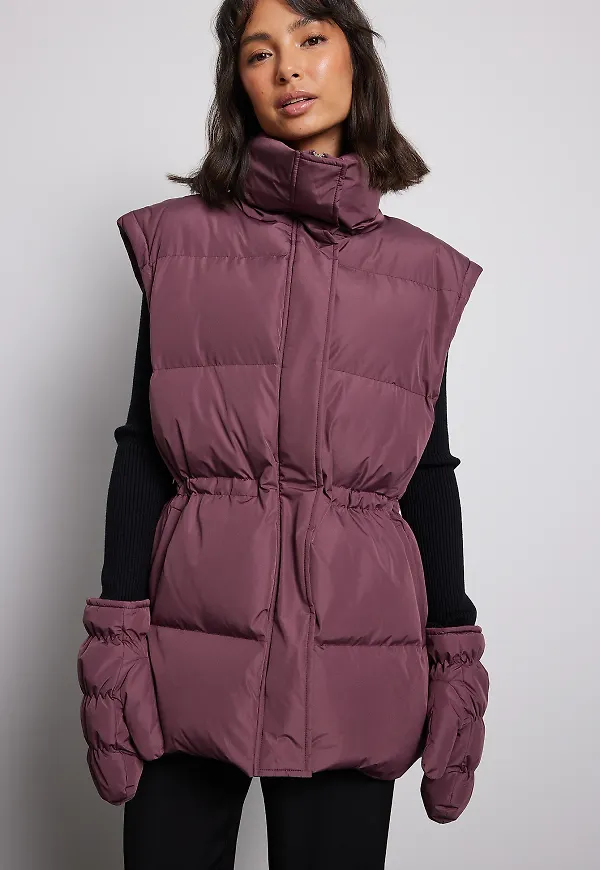 NA-KD Reborn Vadderade vantar - Purple