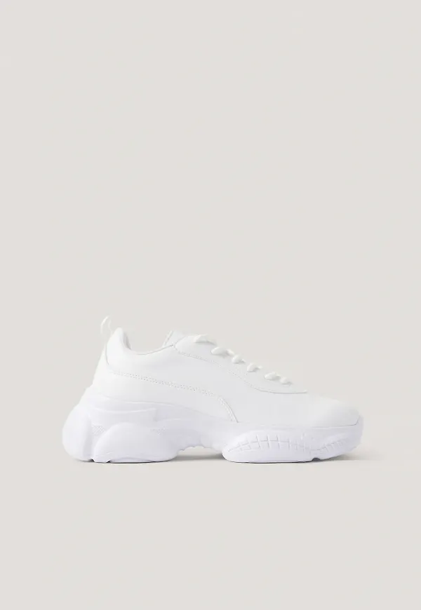 NA-KD Shoes Gympaskor Med Smal, Grafisk Sula - White