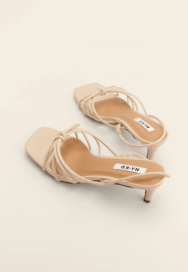 NA-KD Shoes Hälrem sandaler - Beige