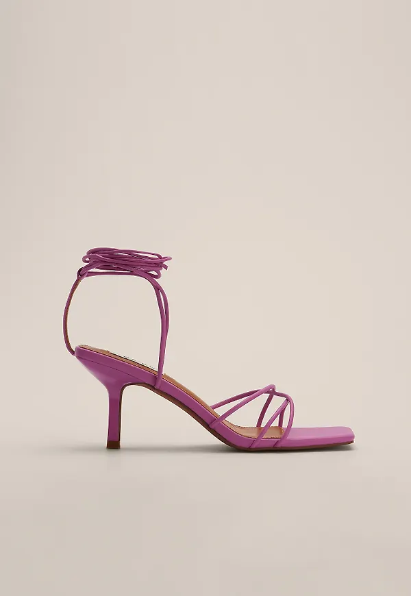 NA-KD Shoes Högklackade remsandaler - Pink