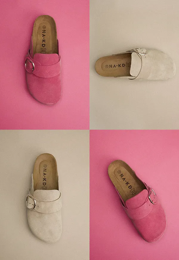 NA-KD Shoes Mockatofflor - Pink
