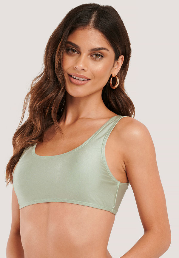 NA-KD Swimwear Bikiniöverdel - Green