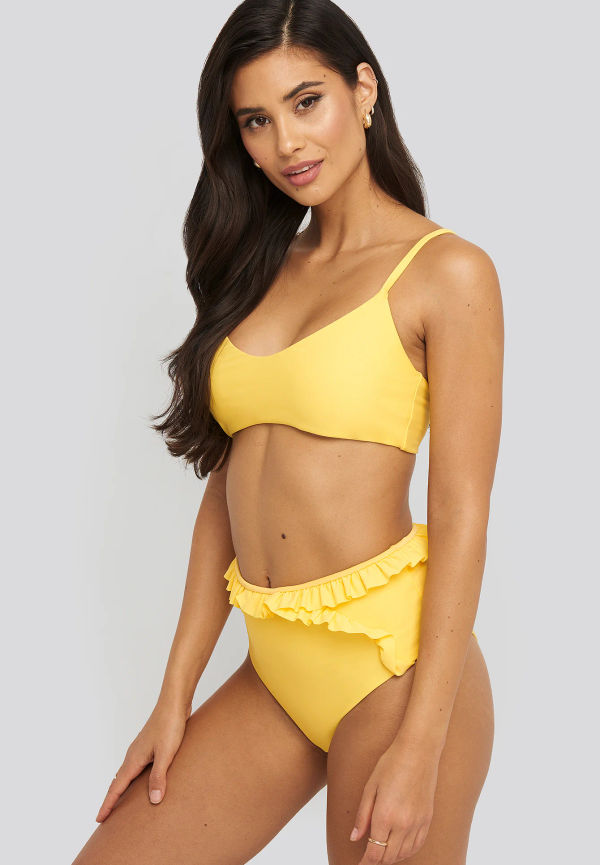 NA-KD Swimwear Bohoo Bikini Bottom - Yellow