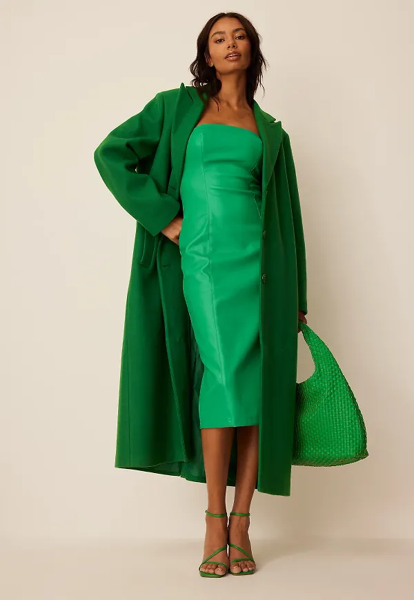 NA-KD Trend Bandeau-midiklänning - Green