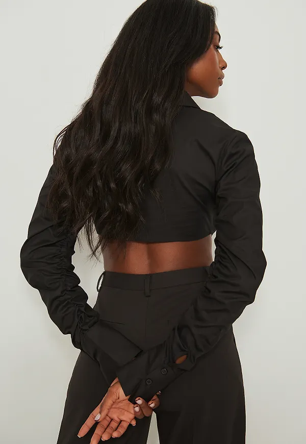 NA-KD Trend Bomullsskjorta - Black