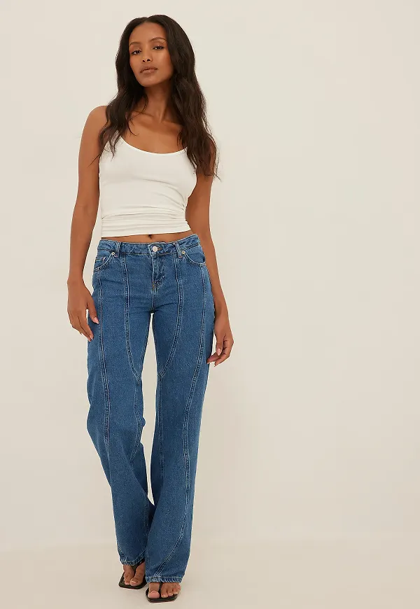 NA-KD Trend Denimjeans - Blue