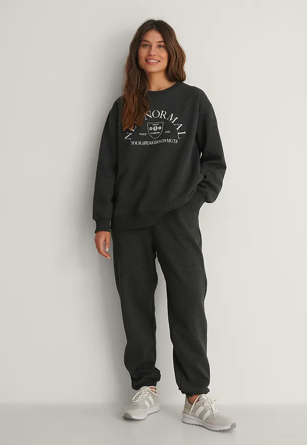 NA-KD Trend Ekologiska mjuka sweatpants - Grey