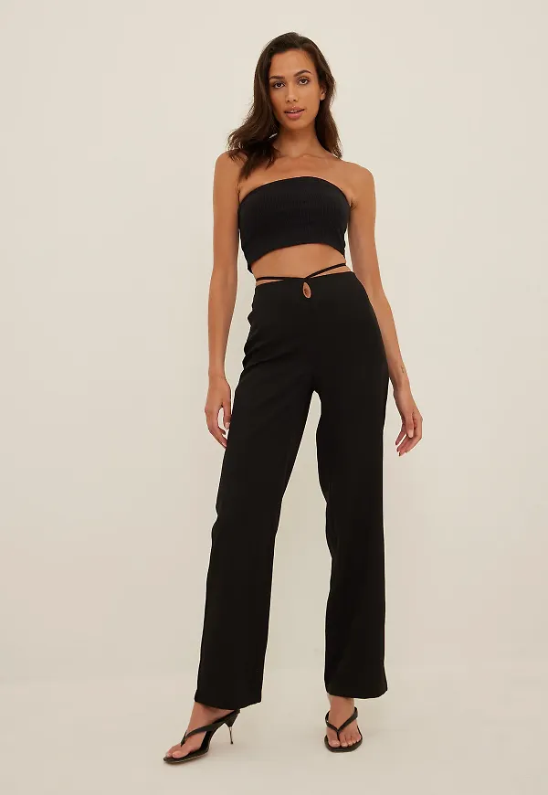 NA-KD Trend Kostymbyxor - Black