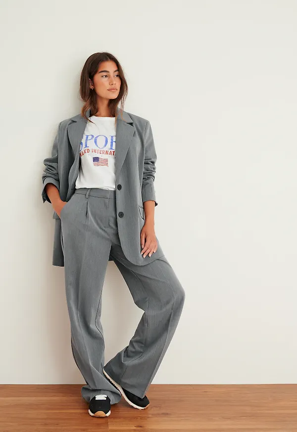 NA-KD Trend Kostymbyxor - Grey