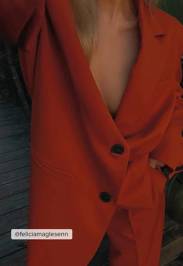 NA-KD Trend Kostymbyxor - Orange