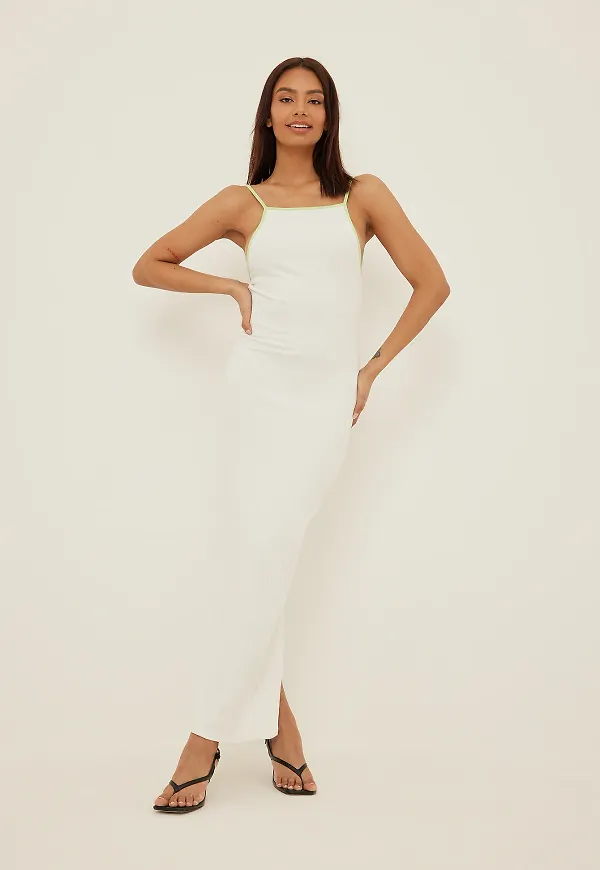 NA-KD Trend Maxiklänning - White