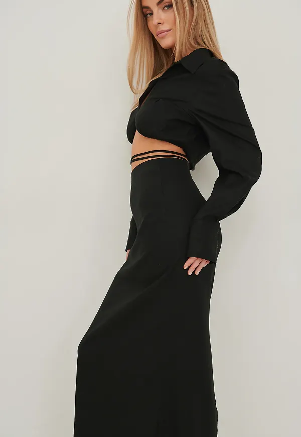 NA-KD Trend Midipennkjol - Black