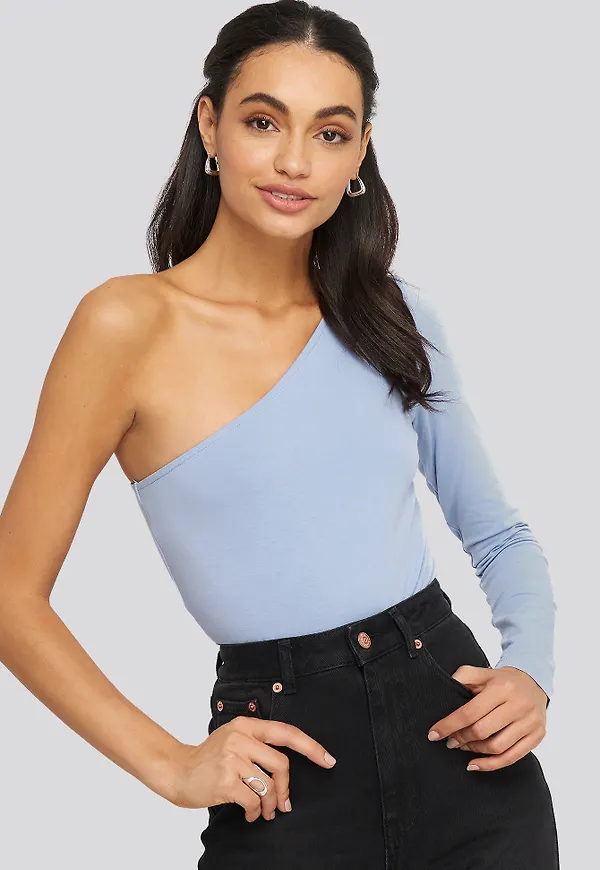 NA-KD Trend One Shoulder Body - Blue