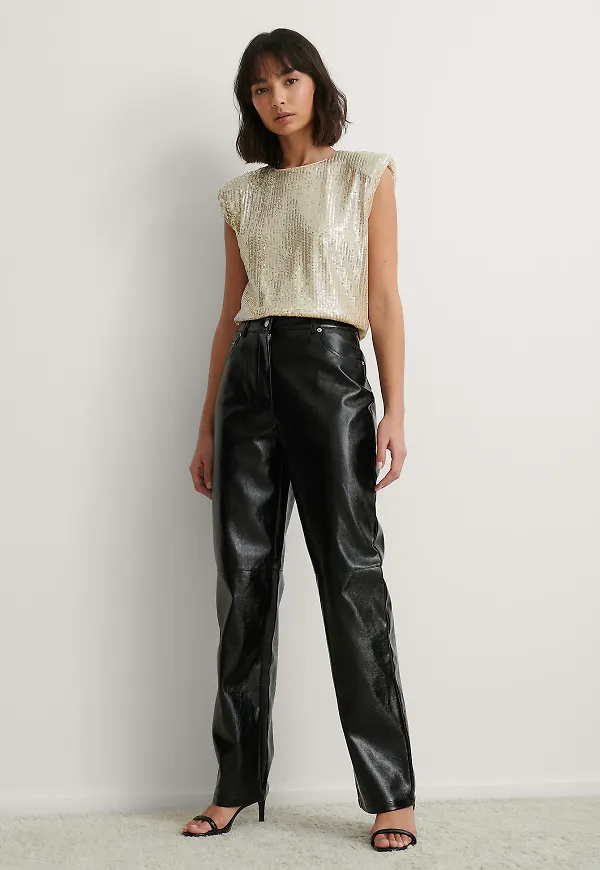 NA-KD Trend Pu-Byxor - Black