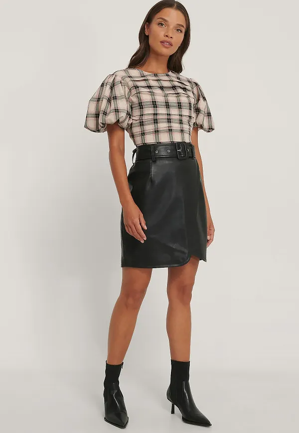 NA-KD Trend Pu-Kjol Med Bälte - Black