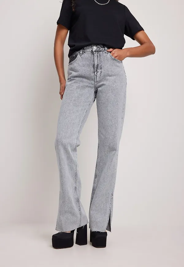 NA-KD Trend Raka jeans - Grey