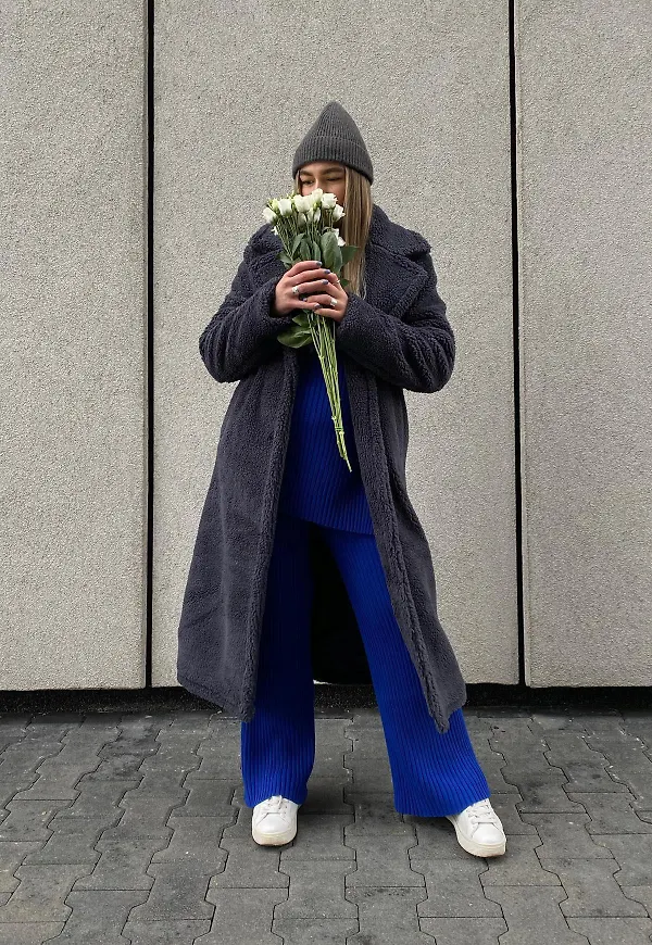NA-KD Trend Recycled teddykappa - Blue