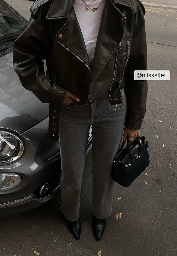 NA-KD Trend Relaxed fullängdsjeans - Grey
