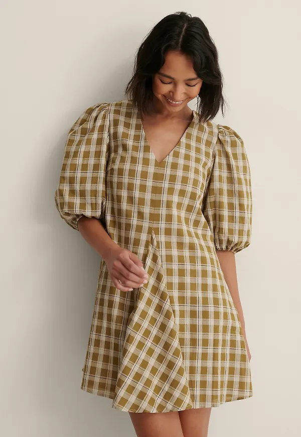 NA-KD Trend Rutig Miniklänning - Checkered