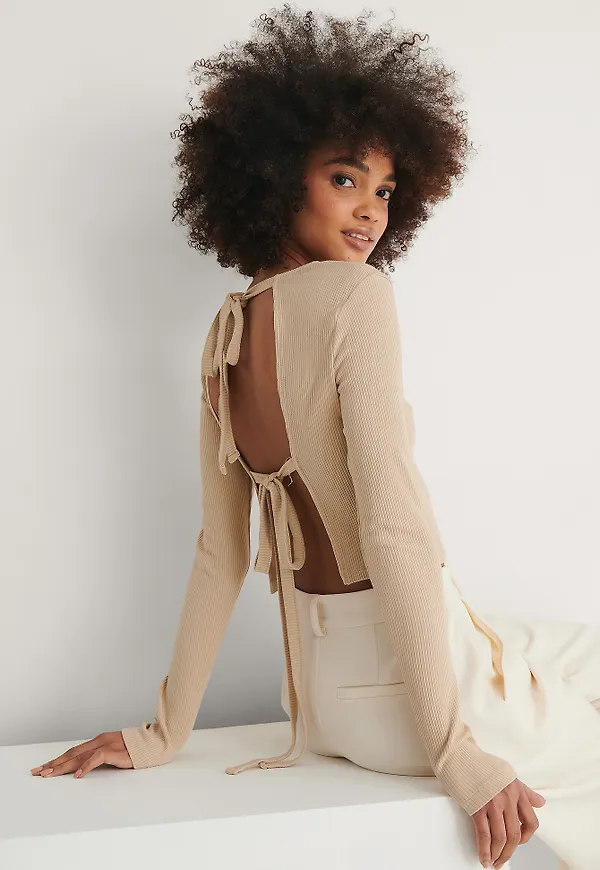 NA-KD Trend Topp - Beige