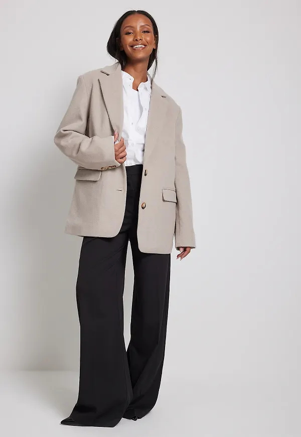 NA-KD Trend Ullkappa - Beige