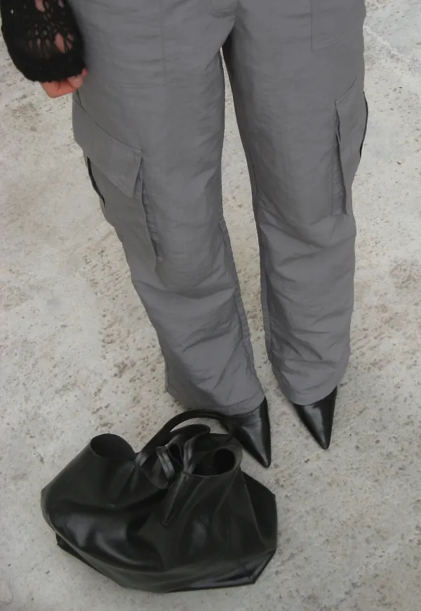 NA-KD Trend Windbreaker Cargo Pants - Grey